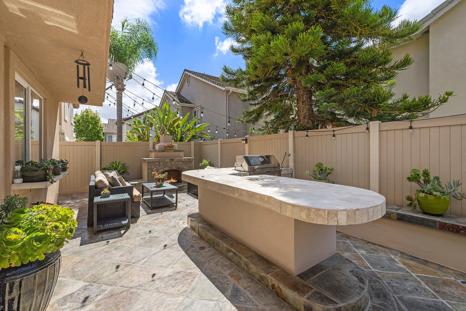 Heated private spa in the back yard at 5 Lyon Ridge, Aliso Viejo