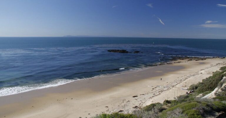 Crystal Cove State Park beach below Newport Coast