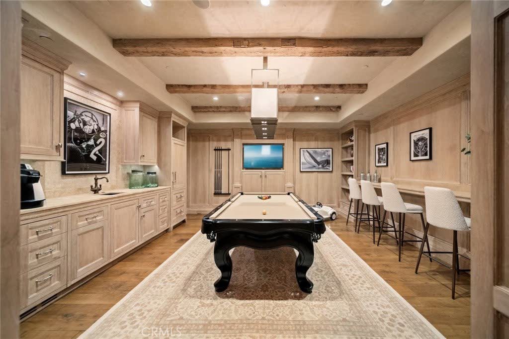 Game room with a wet bar at 15 Montage Way, Laguna Beach Game room with a wet bar at 15 Montage Way, Laguna Beach