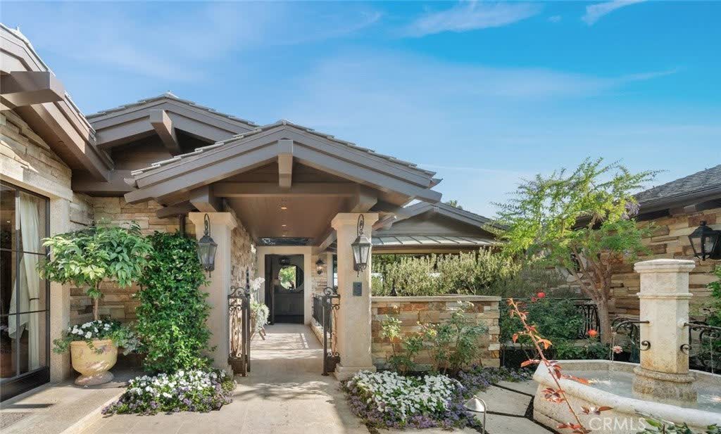 Front entry and covered porch at 15 Montage Way at 15 Montage Way, Laguna Beach Front entry and covered porch at 15 Montage Way at 15 Montage Way, Laguna Beach