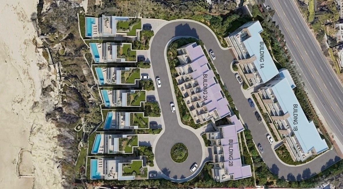 Conceptual rendering from the listing of a multi-residence plan for the site at 32229 Coast Hwy, Laguna Beach Conceptual rendering from the listing of a multi-residence plan for the site at 32229 Coast Hwy, Laguna Beach