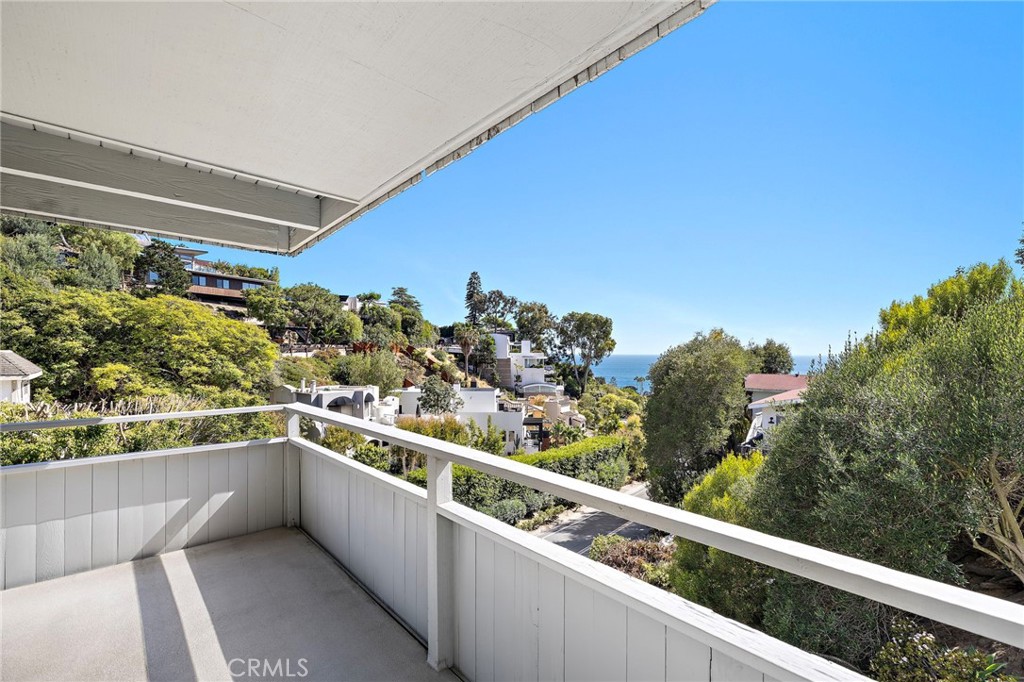 Deck view toward the ocean at 888 Summit Drive, Laguna Beach